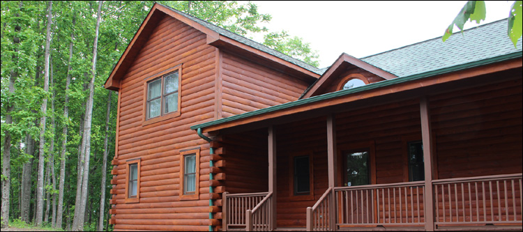 Log Home Staining in Marionville, Virginia